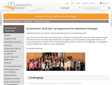 Tablet Screenshot of ktf.uni-passau.de