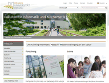 Tablet Screenshot of fim.uni-passau.de