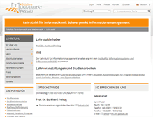 Tablet Screenshot of im.uni-passau.de